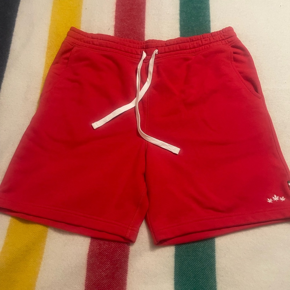 BNWT Rare HBC Stripes XL Men's Fleece Shorts